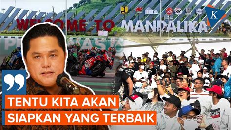 Bertemu Dorna Erick Thohir Pastikan Sirkuit Mandalika Lebih Siap Gelar