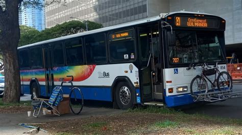 TheBus Honolulu HI Route A UH Manoa CityExpress Bus 854 2003 Gillig