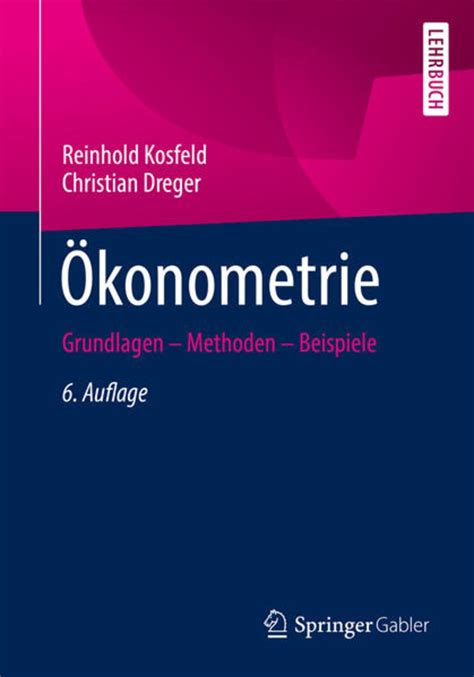 Ökonometrie von Reinhold Kosfeld Buch 978 3 658 39372 4