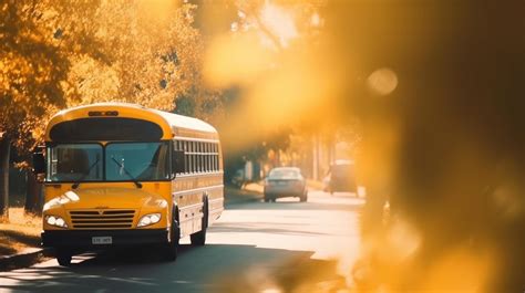 Yellow school bus. back to school background. Illustration 22990115