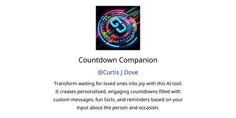 Countdown Companion Gpts Features And Functions Examples And Prompts