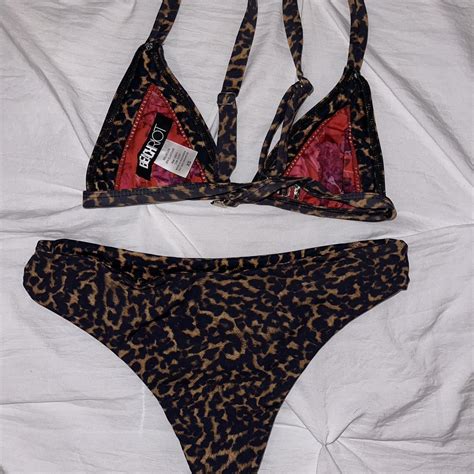 Beach Riot Cheetah Print Bikini Both Size Xs And Depop