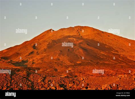 Teide In Der Abendsonne Stock Photo Alamy