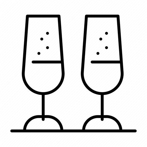 Celebration Champagne Cheers Glasses Toasting Icon Download On Iconfinder