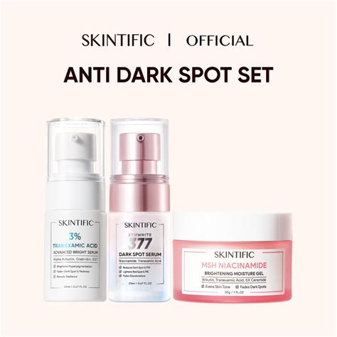 Jual Skintific Anti Dark Spot Paket Skincare 3pcs Symwhite 377 Serum