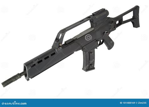 Modern assault rifle stock image. Image of object, rifle - 101488169