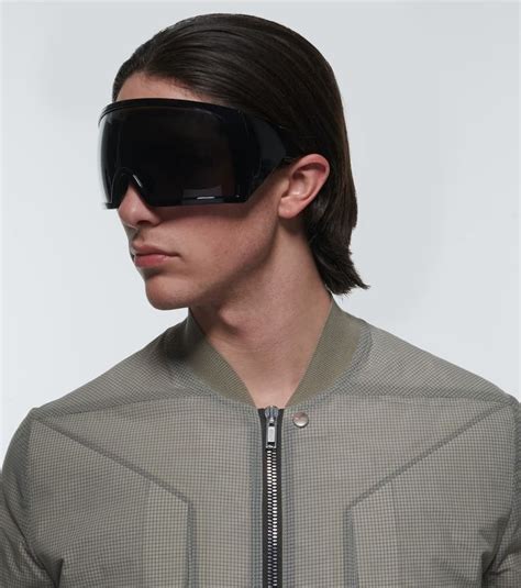 Shield Oversized Sunglasses In Black Rick Owens Mytheresa In 2023