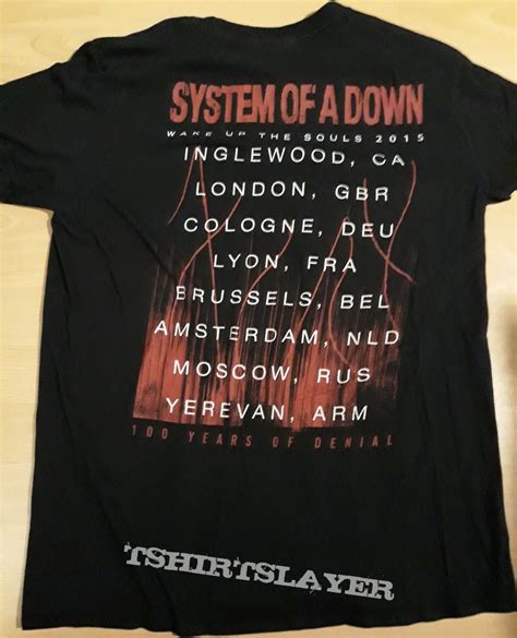 System Of A Down Wake Up The Souls Tour 2015 Ts Tshirtslayer Tshirt And Battlejacket Gallery