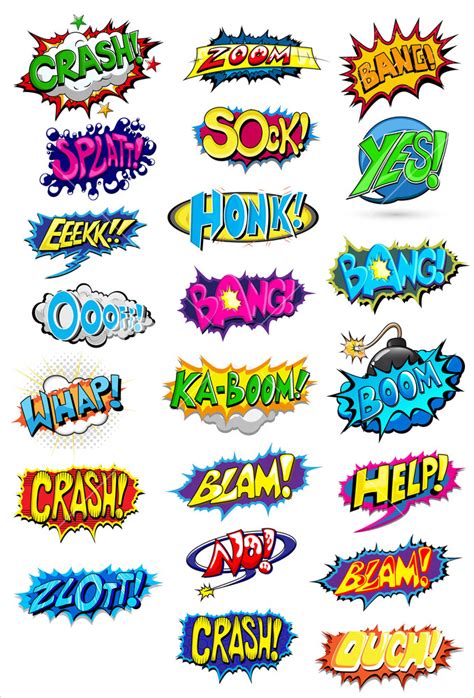 Comic Expressions Vectors Royalty-Free Stock Image - Storyblocks