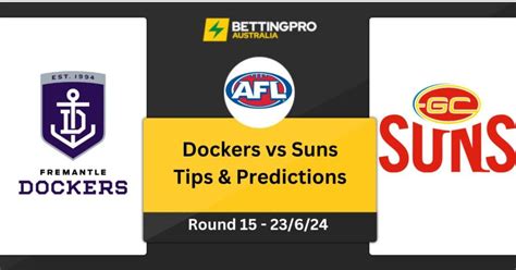 Fremantle Vs Gold Coast Suns Tips Afl 2023 Preview And Predictions