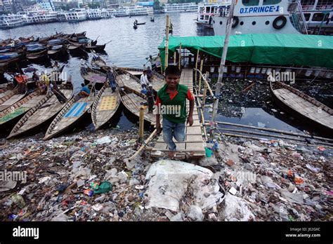 The Polluted River Buriganga And Its Surrounding Lives And Industries