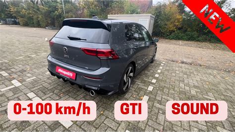 NEW Golf 8 GTI MK8 0 100 Km H Acceleration Pure SOUND Drive