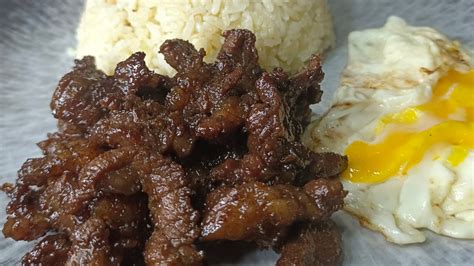 PANG NEGOSYO RECIPE TAPSILOG BEEF TAPA WITH JAVA RICE YouTube