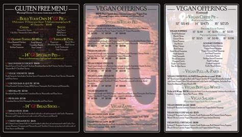 The Pie Pizzeria - Ogden menu in Ogden, Utah, USA