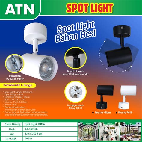 Jual Kap Lampu Sorot Spot Light Fitting Lampu Sorot MR16 Model Plafon