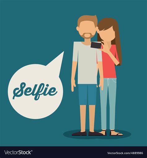 Selfie Design Royalty Free Vector Image Vectorstock