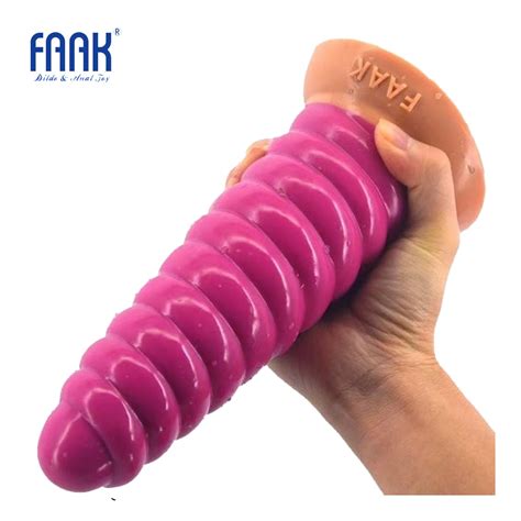 Faak Plug Anal Norme En Silicone Pour Adulte Gode Avec Ventouse Couture