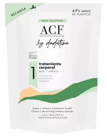 Acf Dada Body Solutions Tratamiento Corporal Paso Limpieza Refill