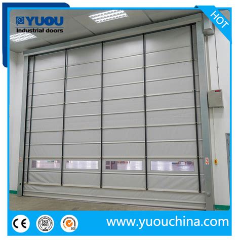 Stacking Folding Type Pvc Fabric High Speed Fast Rapid Belt Door