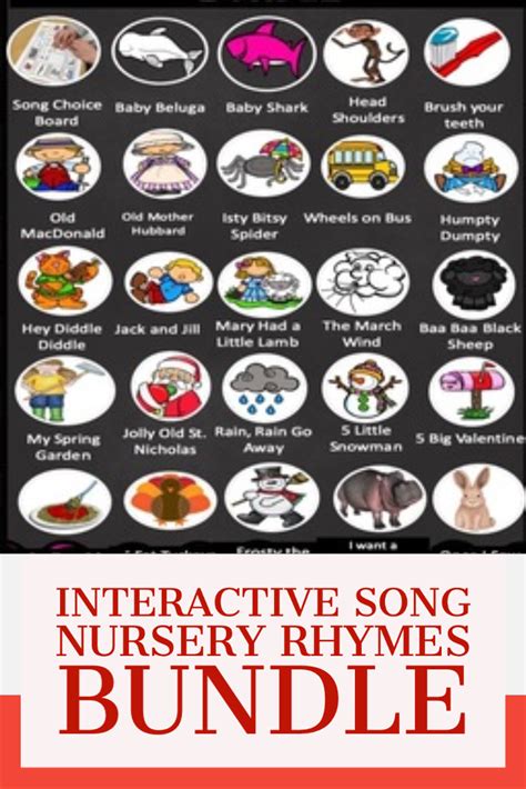 Interactive Song And Nursery Rhyme Bundle In 2020 Songs Interactive