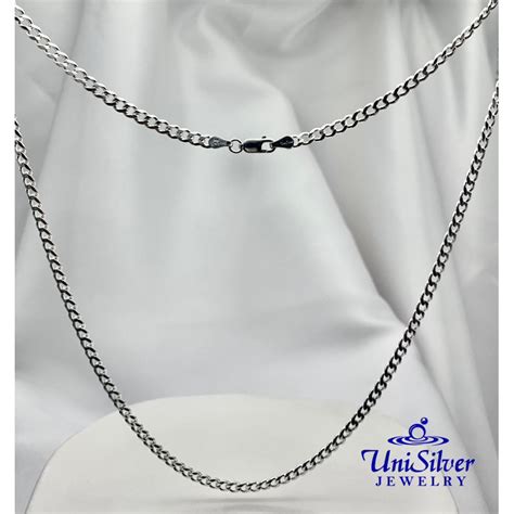 Unisilver 925 Sterling Mens Necklace Mnd12 Shopee Philippines