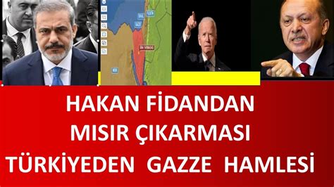 HAKAN FİDANDAN MISIR ÇIKARMASI TÜRKİYEDEN GAZZE HAMLESİ YouTube