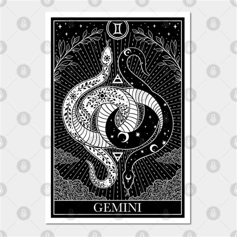 Zodiac Sign Tarot Card Gemini By Occultomastore In 2023 Gemini Art