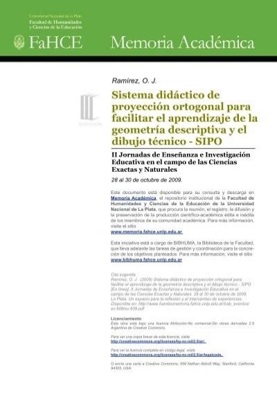 Sistema Did Ctico De Proyecci N Ortogonal Para Facilitar El