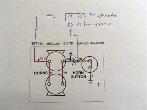 1977 Horn Wiring Diagram MGB GT Forum The MG Experience