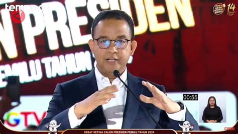 Anies Sindir Tentang Etika Di Debat Capres Prabowo Anda Tidak Pantas