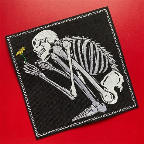 Iron On Patch Skeleton Etsy