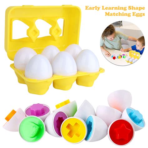 Muross Matching Eggscolor Shapes Matching Egg Seteducational Color