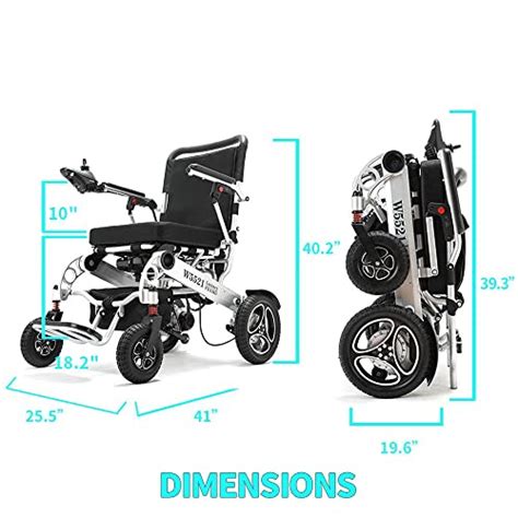 600 W Dual Motors Intelligent Folding Electric Wheelchair For Adults Lightweight Foldable