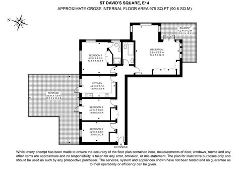 St. Davids Square, London E14, 3 bedroom flat for sale - 67163125