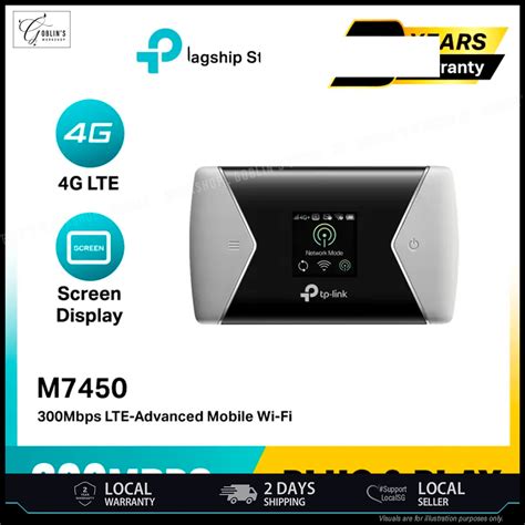 TP LINK M7450 300 Mbps 3G 4G LTE Advanced Mobile Dual Band Travel WiFi