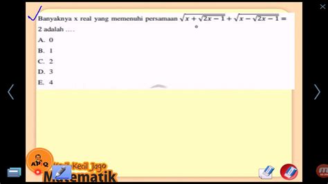 Pembahasan Soal Olimpiade Matematika Sma Cepat2 Youtube