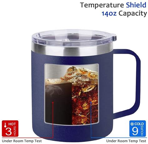 Coffee Mug Vacuum Insulated Camping Mug With Lid Double Wall