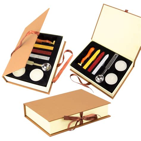 Wax Seal Stamp Kit-wax Seal Kit With Goldsilver and Red Wax - Etsy