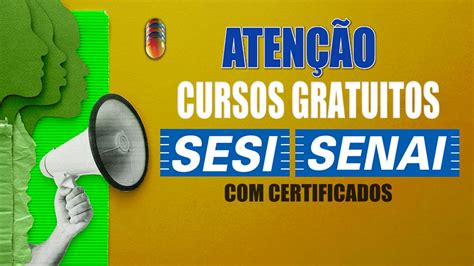 Sesi e Senai oferecem cursos gratuitos de capacitação à distância EAD