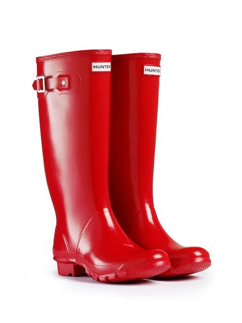 Womens Original Tall Gloss Rain Boots Hunter Boots Wide Calf Rain Boots Rubber Boots Hunter