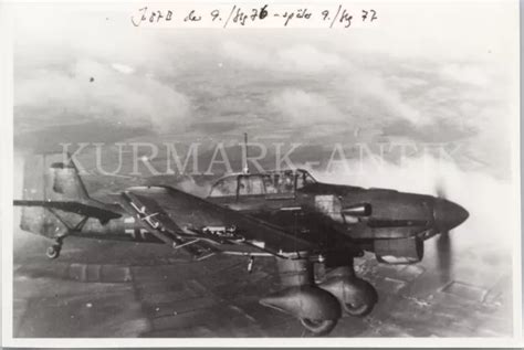 D518 FOTO WEHRMACHT Archiv Repro Luftwaffe Flugzeug Ju87 Stuka Emblem