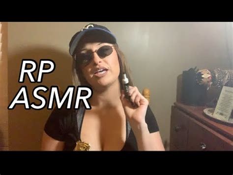 ASMR ROLE PLAY BAD COP PULLS YOU OVER GUM CHEWING WHISPERS FAST