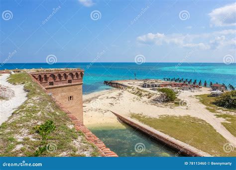 Fort Jefferson Panorama Stock Photo Image Of Architecture 78113460