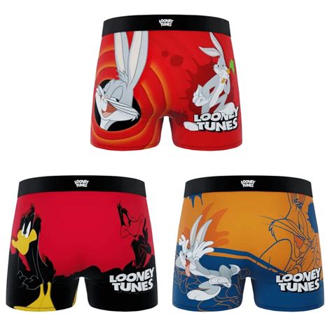 FREEGUN Looney Tunes 3 Pack Of Boxers Boy Bugs Bunny French Mkt