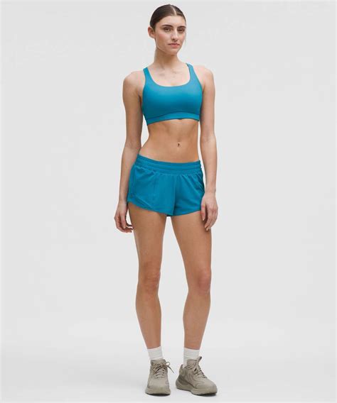 Lululemon Hotty Hot Low Rise Lined Short 2 5 Hawaiian Blue Lulu