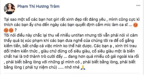 Hương Tràm bức xúc với hot girl cầm mic làm ca sĩ đá xéo Chi Pu hát dở