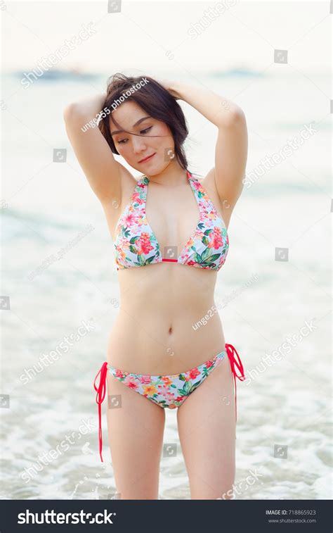 Portrait Sexy Asian Woman Wearing Bikini Stock Photo Shutterstock