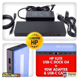 HP Elite USB-C Dock G4 Laptop Docking Station For EliteBook 830 G5 840 ...