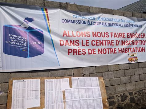 La Ceni Nord Kivu Confirme Le D But De Lenr Lement Des Lecteurs Pour