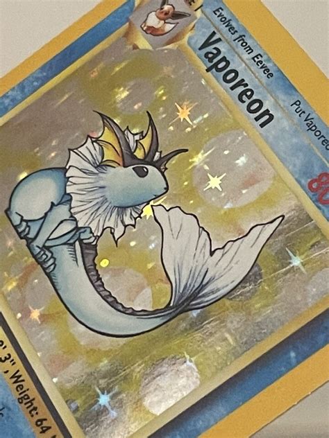 Pok Mon Tcg Vaporeon Jungle Holo Unlimited Holo Rare Mp Ebay